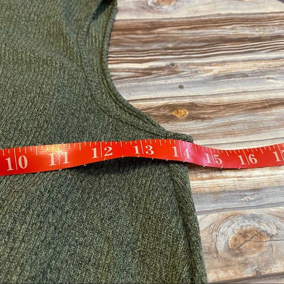 Michelle by Comune Lindsay Mockneck Sleeveless Knit Mini Sweater Dress Green M - Picture 8 of 8